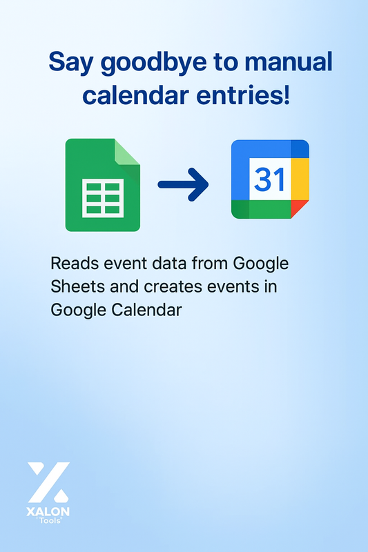 Automatic Event Creation in Google Calendar from Google Sheets Data