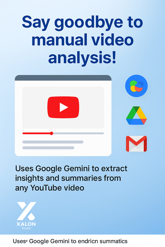 Analyze YouTube Video for Summaries Transcripts and Content Google Gemini AI