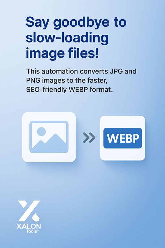Automated Image Optimizer Convert JPG PNG to WebP with ApyHub and Google Drive