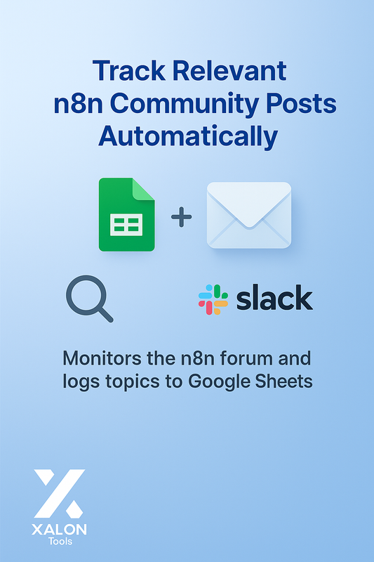 Track n8n Community Topics with Keywords and Save to Google Sheets