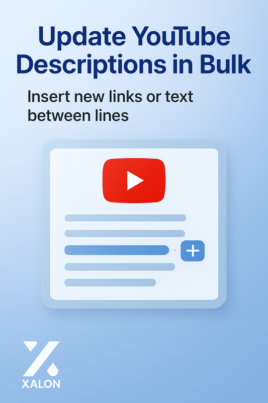 Automatically Update YouTube Video Descriptions with Inserted Text