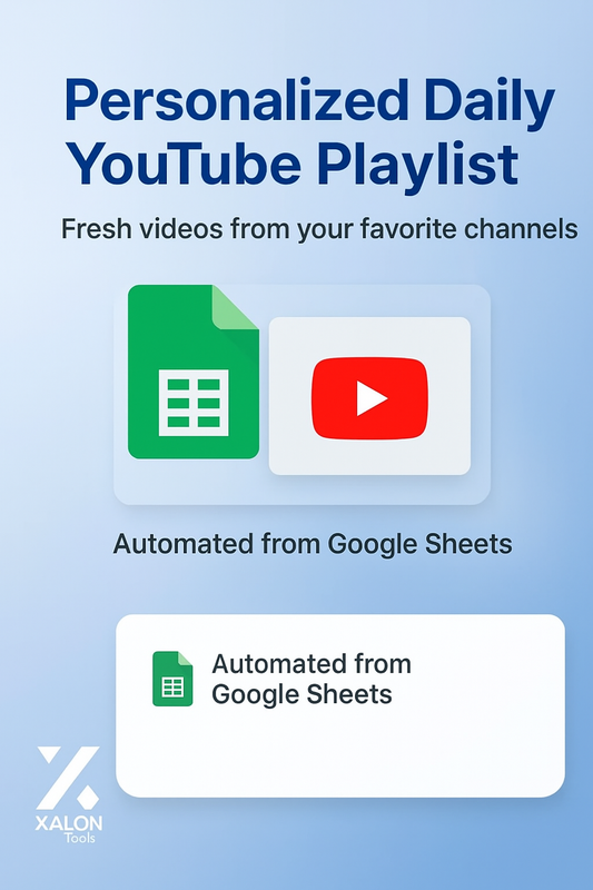 Create Daily YouTube Playlist Using Google Sheets and Get Notified in Telegram