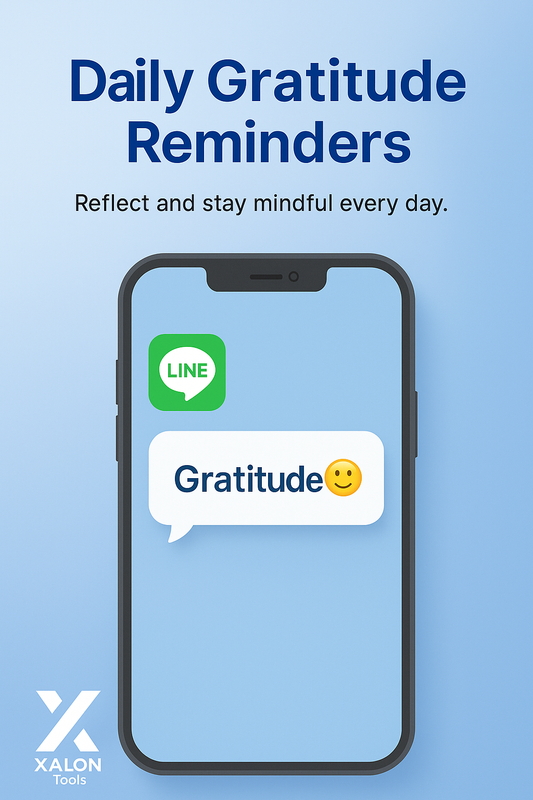 AI Powered Gratitude Reminder Workflow for Line
