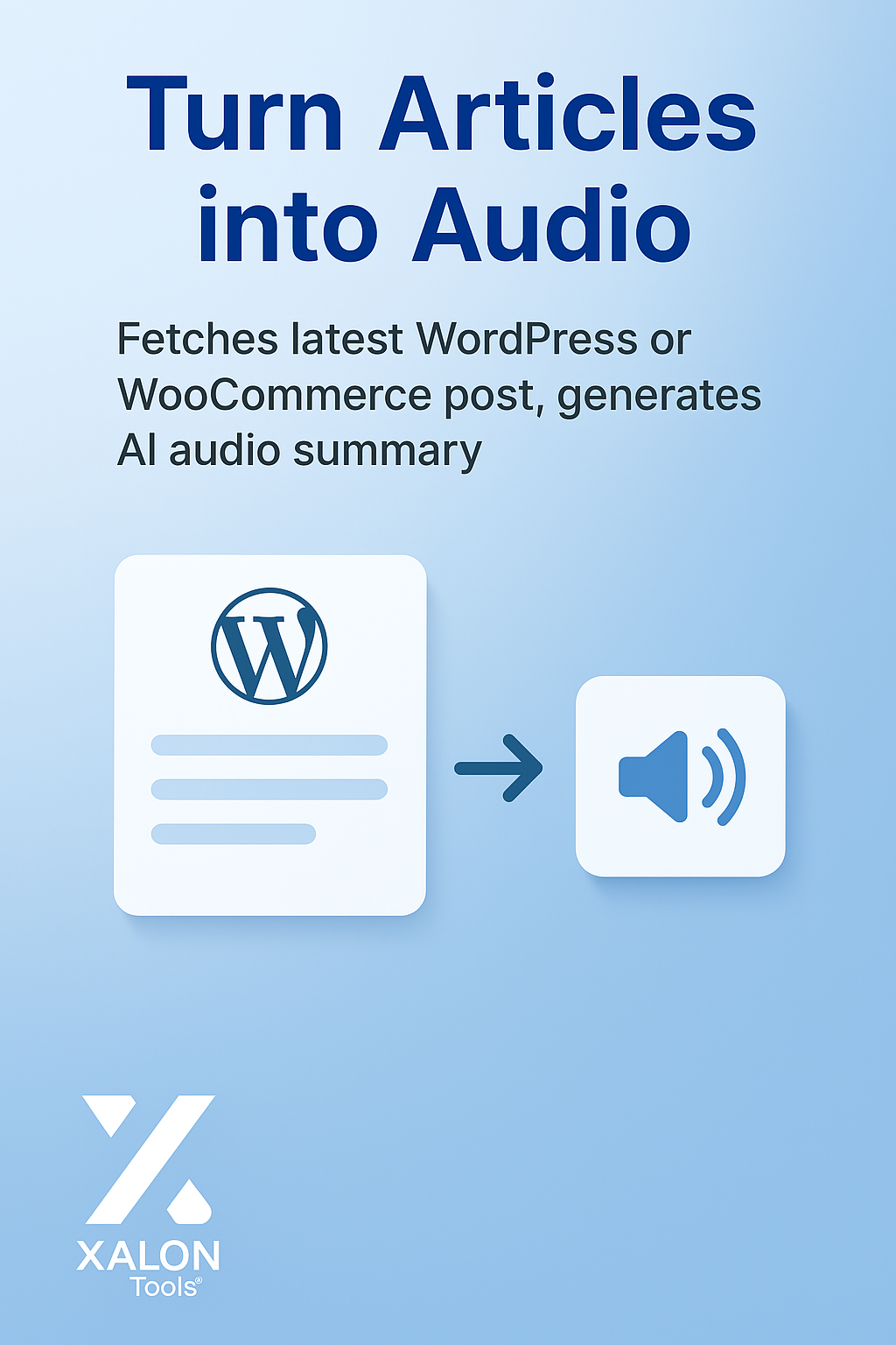 Generate and Upload an Audio Summary of a WordPress or WooCommerce Article