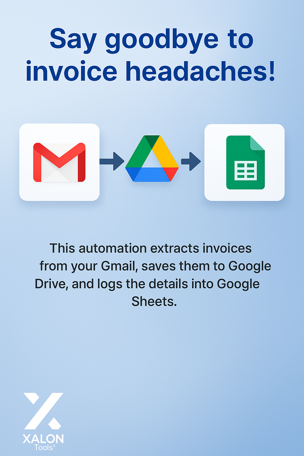 Invoices from Gmail to Drive and Google Sheets
