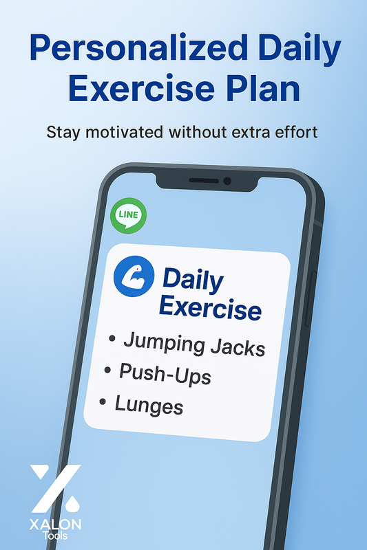 Get Daily Exercise Plan with Flex Message via LINE