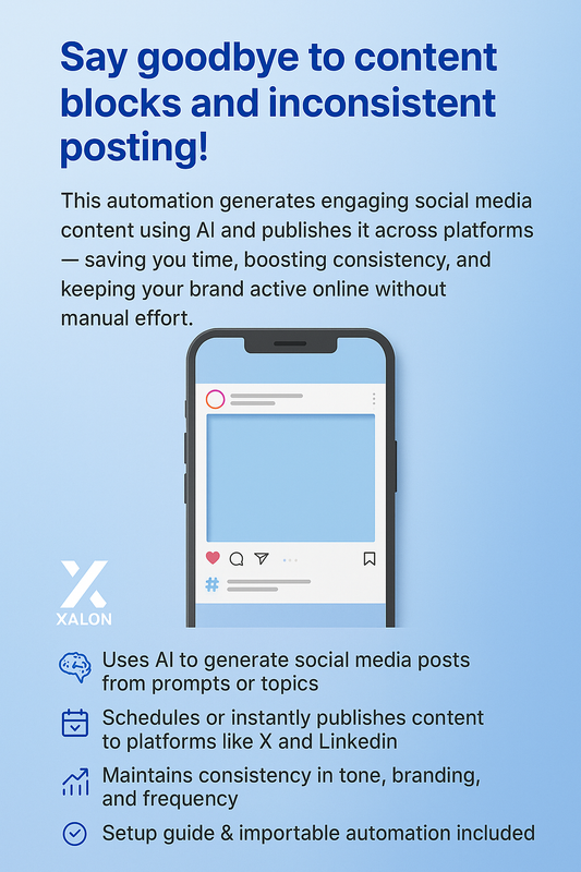 AI Powered Social Media Content Generator and Publisher