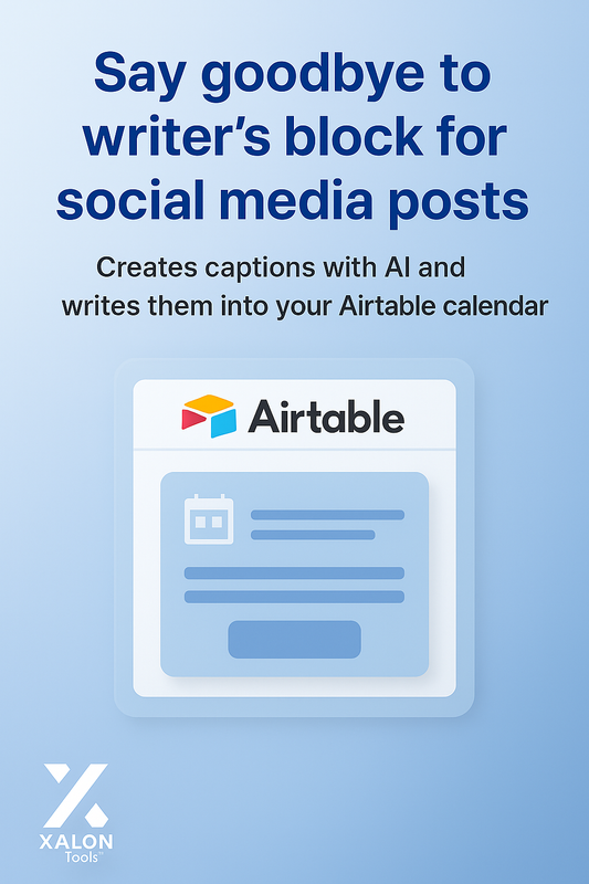 AI Social Media Caption Creator – Creates Post Captions in Airtable
