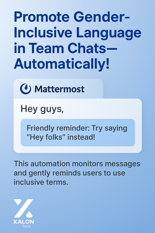 Gender-Inclusive Language Bot for Mattermost