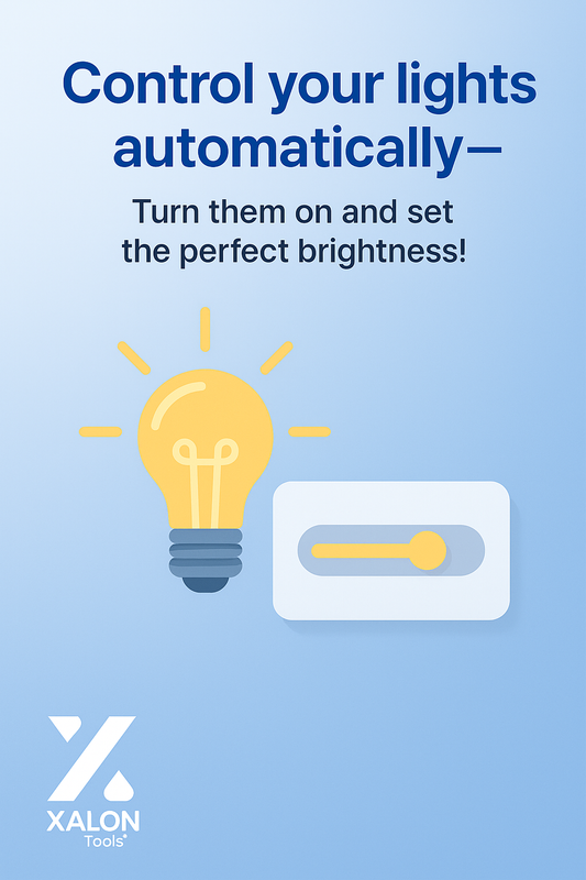 Turn on a light and set its brightness