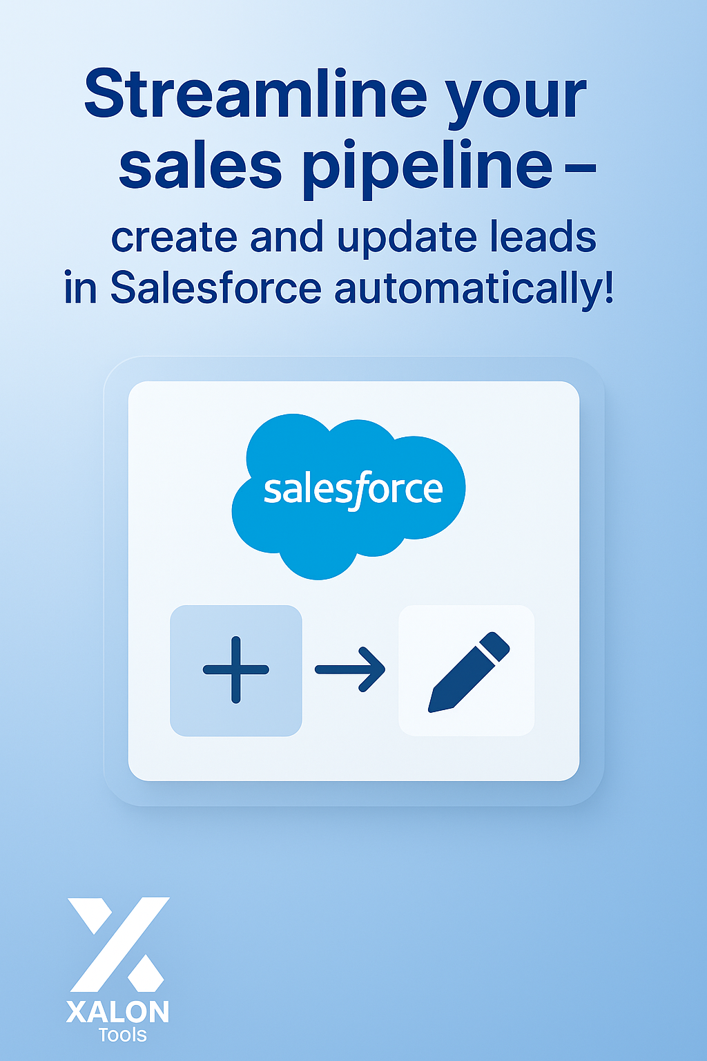 Create and update lead in Salesforce
