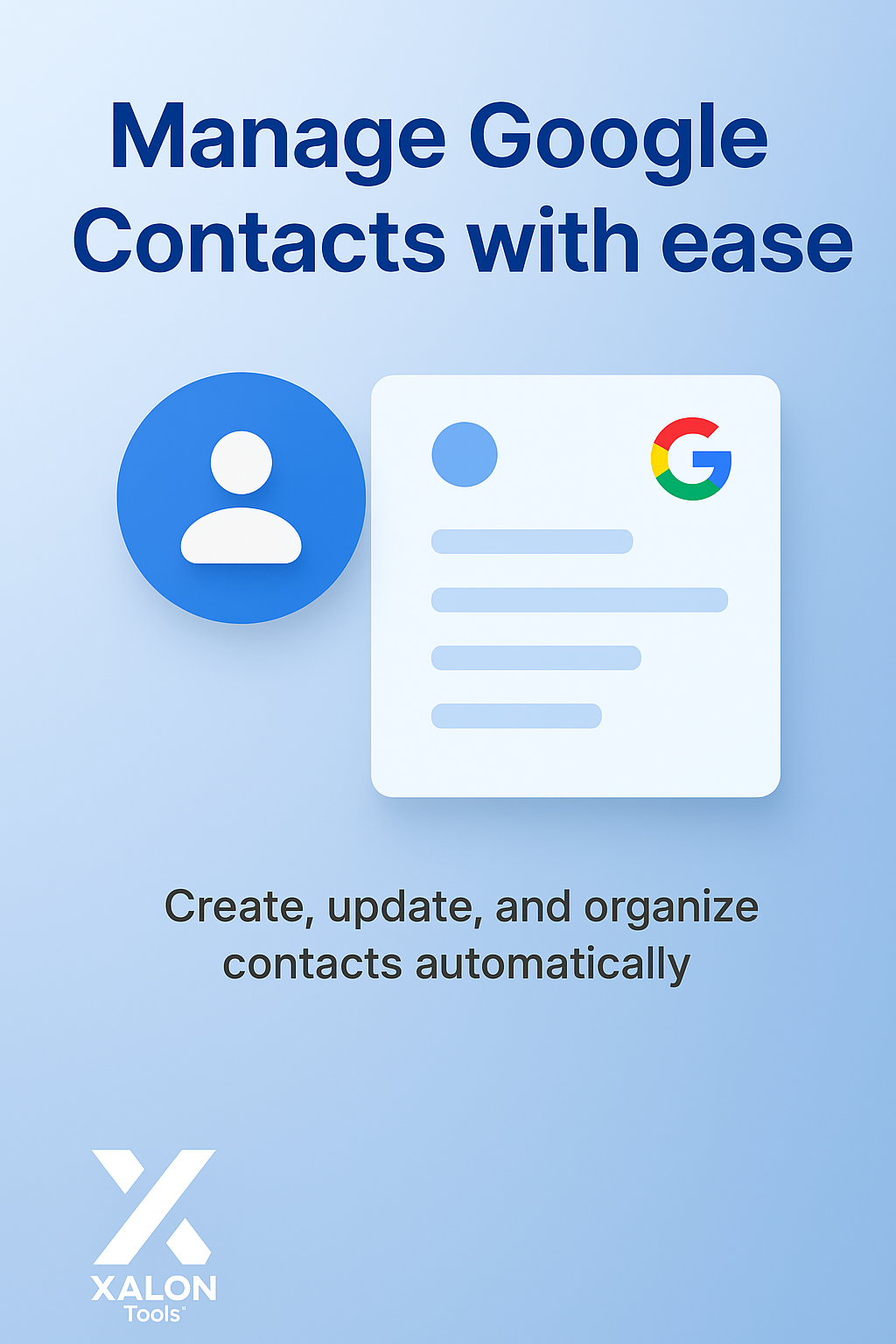 Manage contacts in Google Contacts