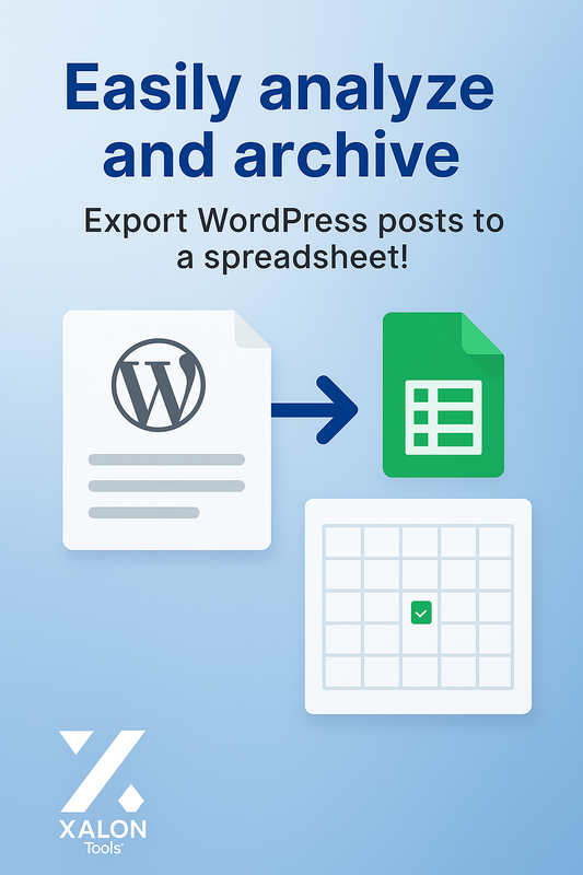 Export WordPress posts to Spreadsheet
