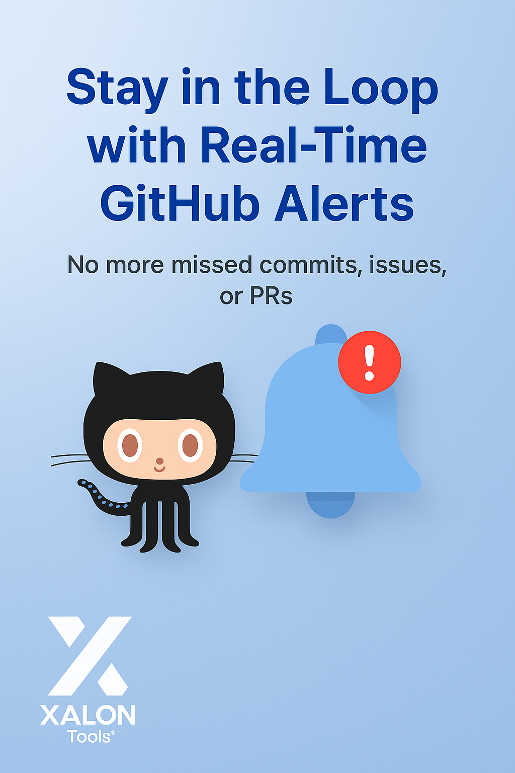 Receive updates for GitHub events