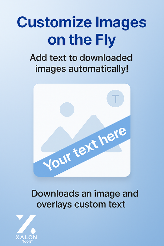 Add text to a downloaded image