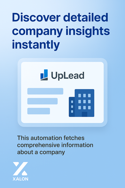 Get information about a company with UpLead