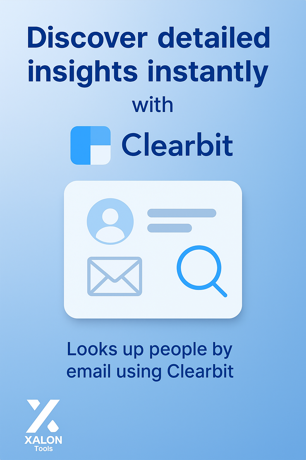 Look up a person using their email in Clearbit