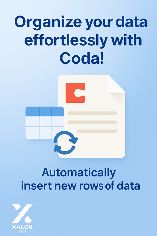 Insert data into a new row for a table in Coda
