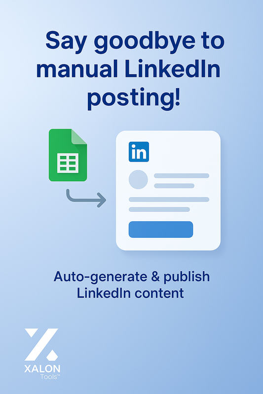 Auto-Post LinkedIn Updates from Spreadsheet Topics using GPT-4o