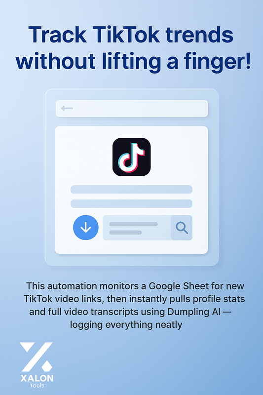 TikTok Data Extraction with Dumpling AI & Google Sheets