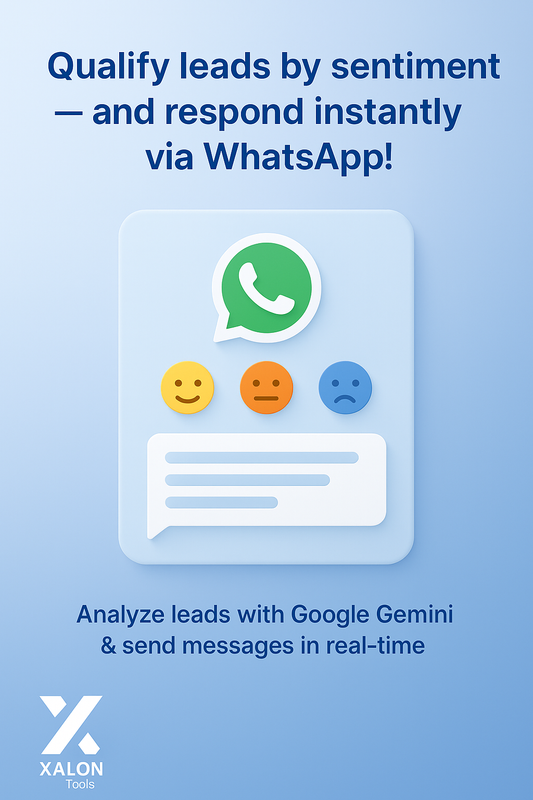 Lead Sentiment Analysis with Gemini & WhatsApp Replies via Typeform