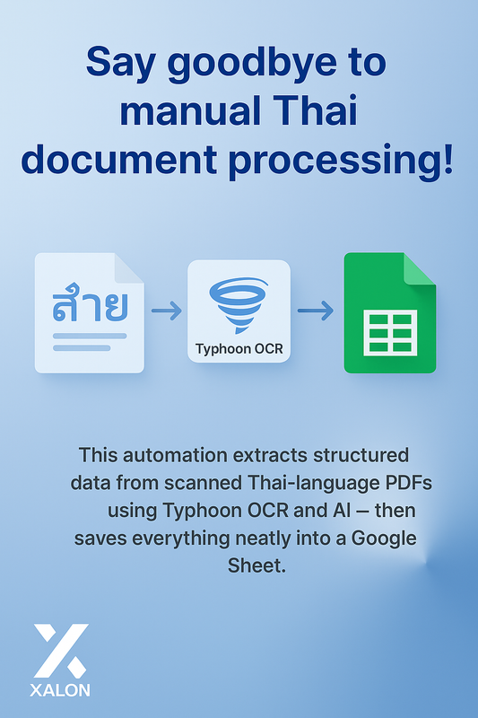 Thai Document Parsing with Typhoon OCR & Llama 3.1 to Sheets