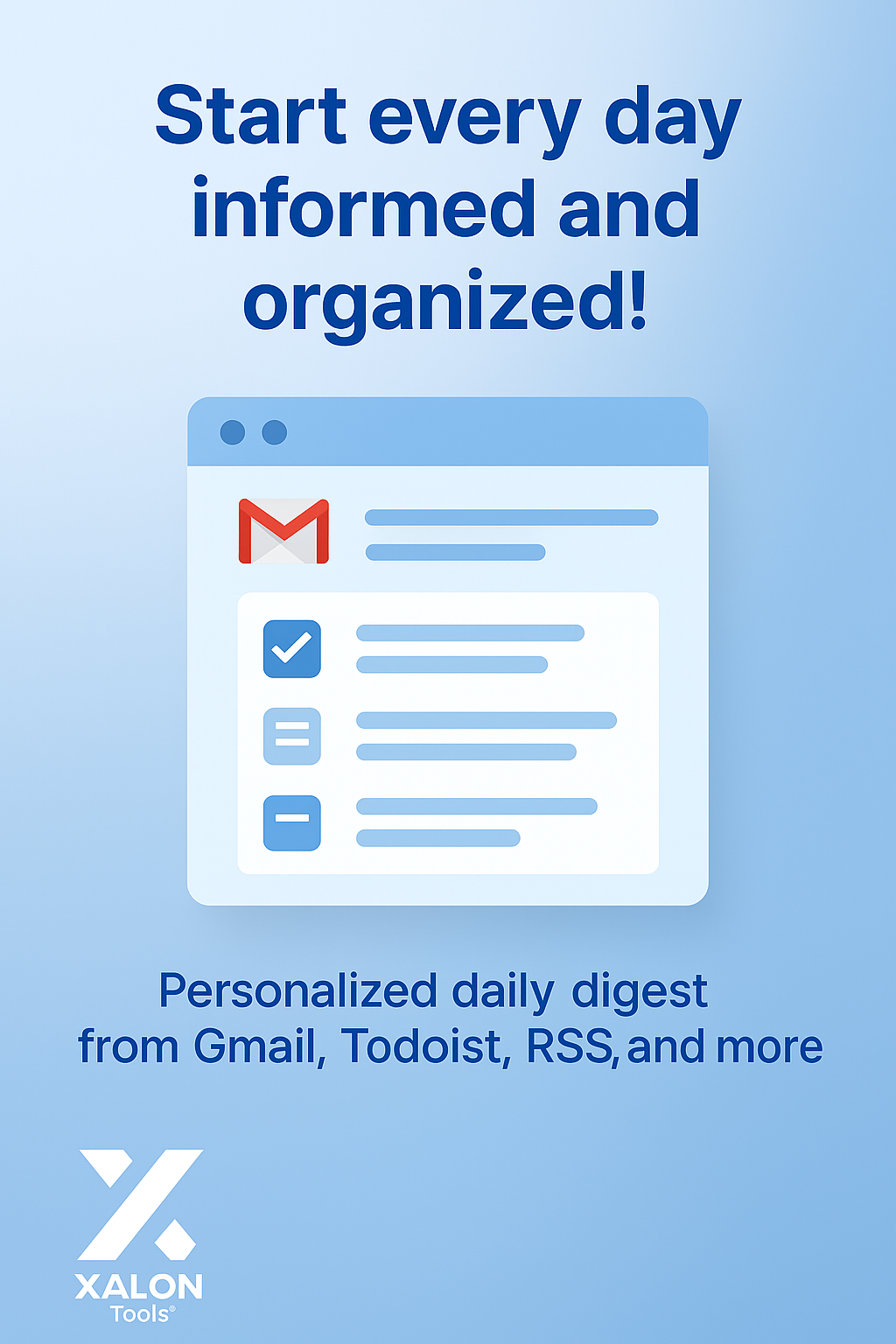 Create a Daily Digest from Gmail RSS and Todoist