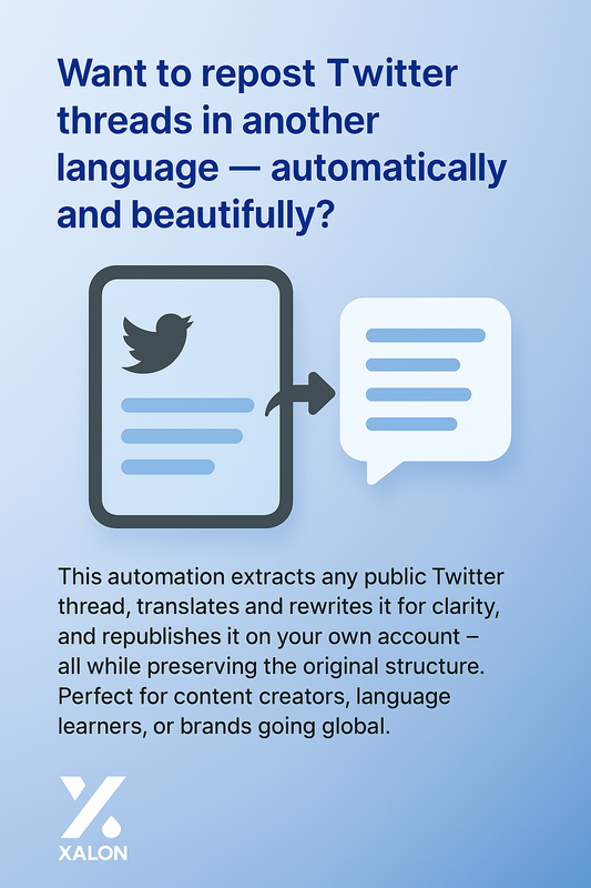 Translate & Repost Twitter Threads in Multiple Languages with OpenAI