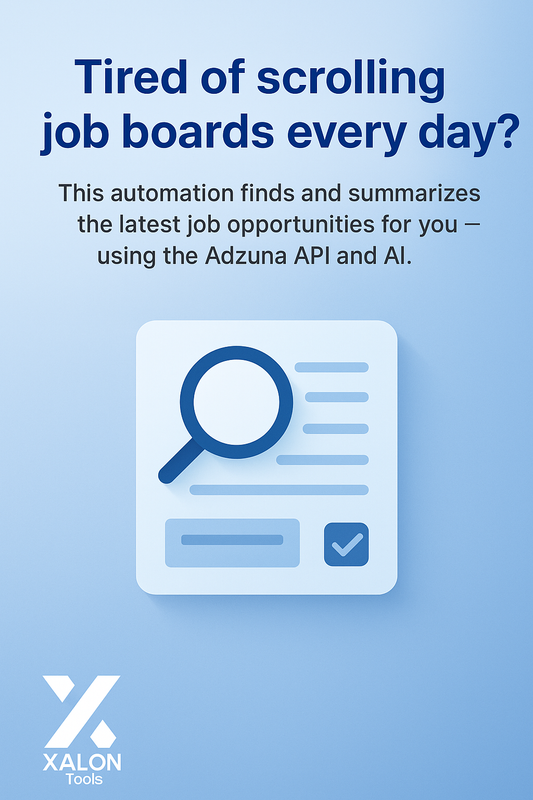 AI-Powered Job Search with Adzuna & Google Sheets
