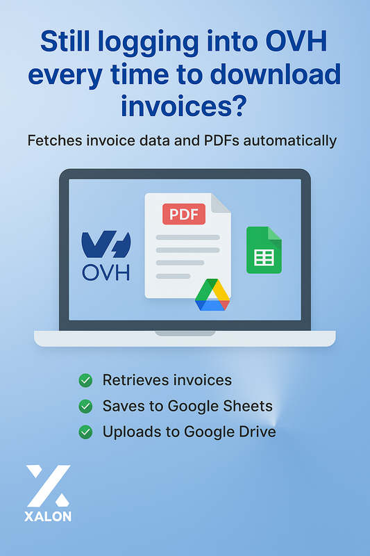Sync OVH Invoices to Google Sheets and Save PDFs to Google Drive