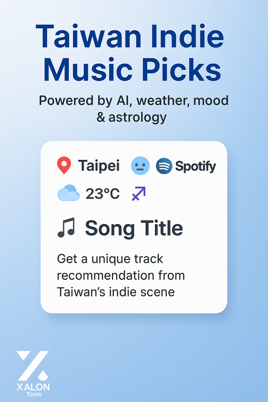 AI-Powered Taiwan Indie Music Recs Based on Zodiac & Weather