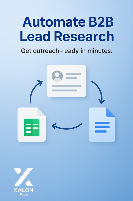 Automated Lead Research – From LinkedIn to Ready-to-Send Report