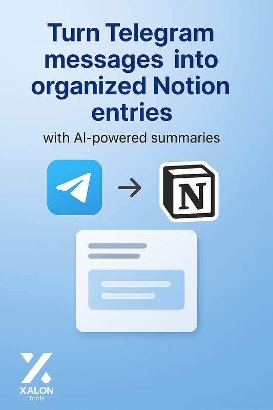 Export Telegram Messages to Notion with DeepSeek & OpenAI