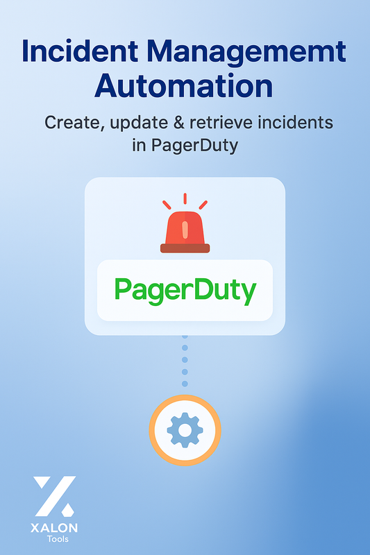 Create, update, and get an incident on PagerDuty