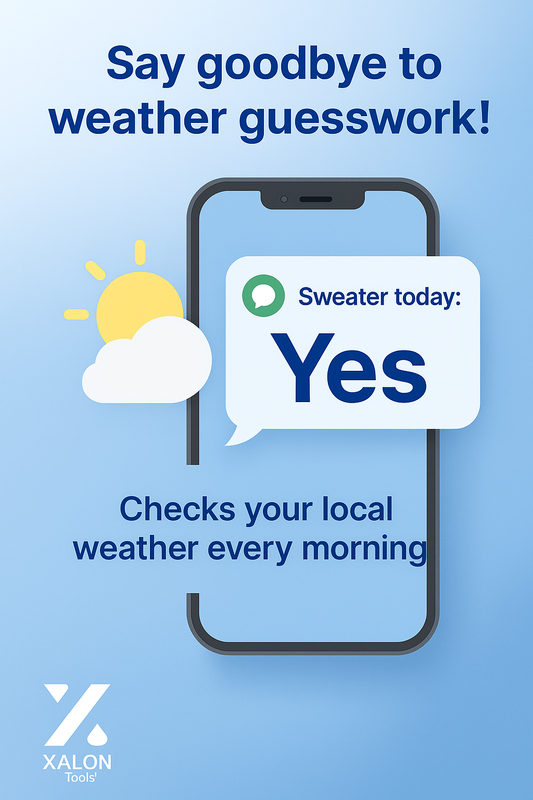 Get daily SMS updates about weather