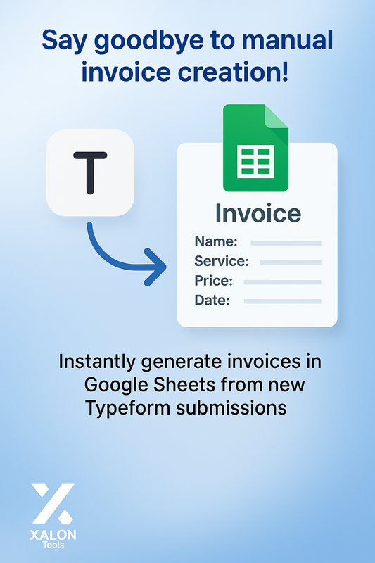 Create an invoice in Google Sheets based on Typeform submission