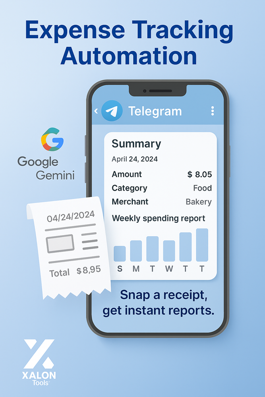 Automated Financial Tracker: Telegram Invoices to Notion with Gemini AI Reports