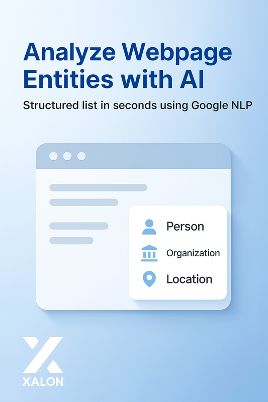 Extract Named Entities from Web Pages with Google Natural Language API