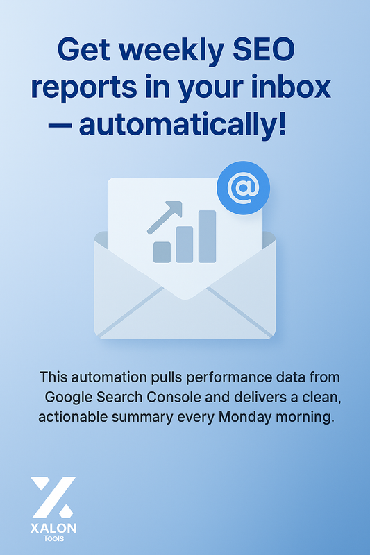 Automate weekly SEO reports from Google Search Console to email