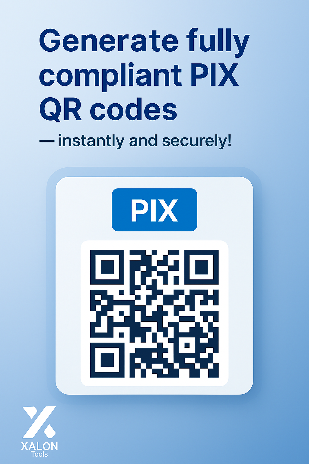 Generate PIX payment QR codes for any Brazilian bank key