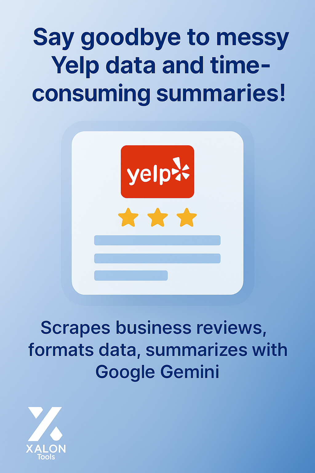 Extract and summarize Yelp business review with Bright Data and Google Gemini