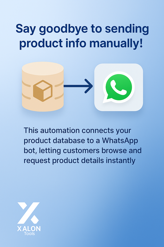 WhatsApp Product Catalog Bot with PostgreSQL Database