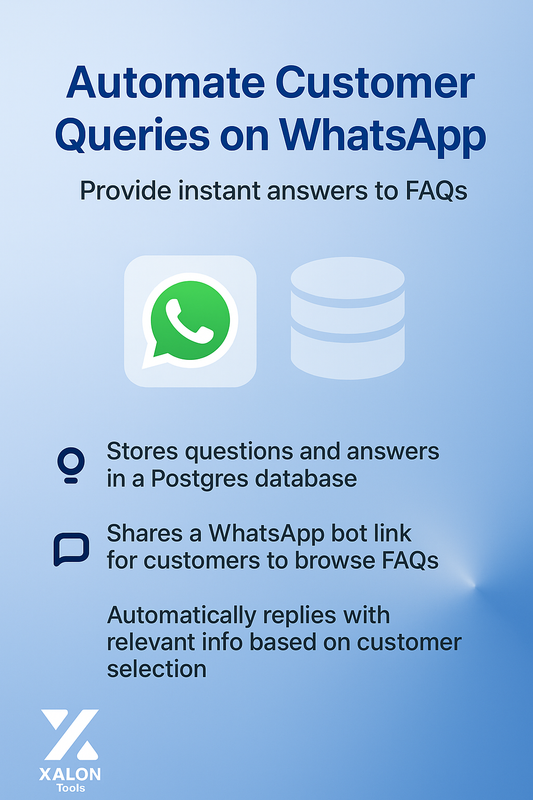 Auto‑Reply to FAQs on WhatsApp using Postgres Module FAQ