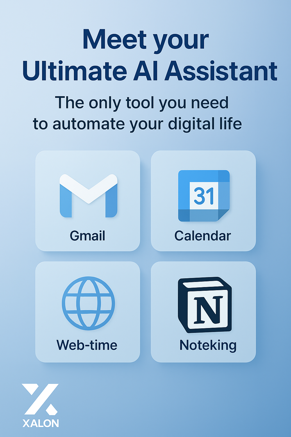 Ultimate AI Assistant – Automate Email, Calendar, Web‑search, Notion, RAG and X