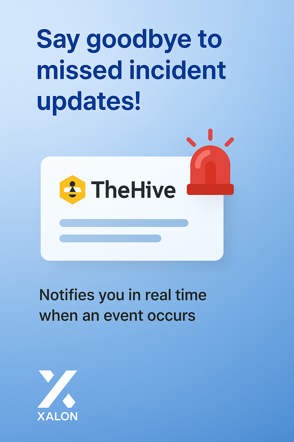 Receive updates when an event occurs in TheHive
