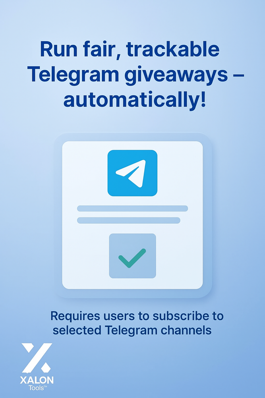 Telegram Giveaways Among Channel Subscribers Module Giveaway