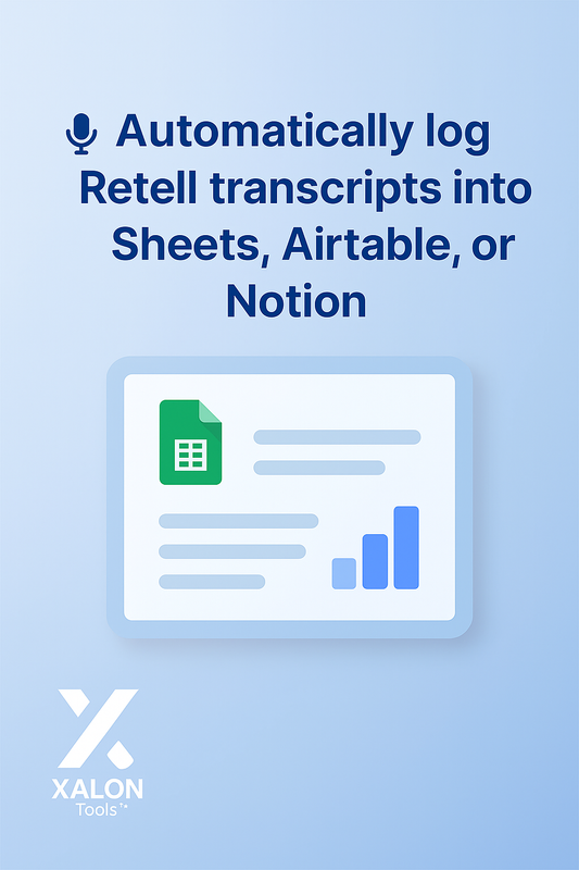 Store Retell Transcripts In Sheets, Airtable Or Notion From Webhook
